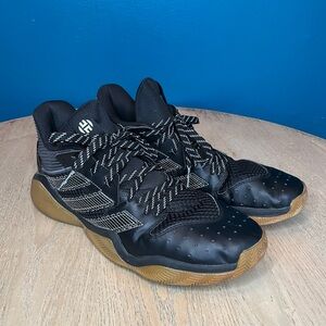 Adidas Harden Stepback Black Gum Sneakers Basketball Shoes Mens Size 13 FV2197